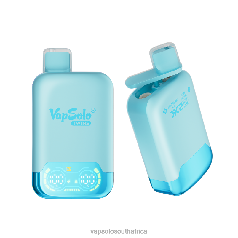 VapSolo Puff - VapSolo TWINS Blueberry Ice & Fizzy Cherry 4T2BX27