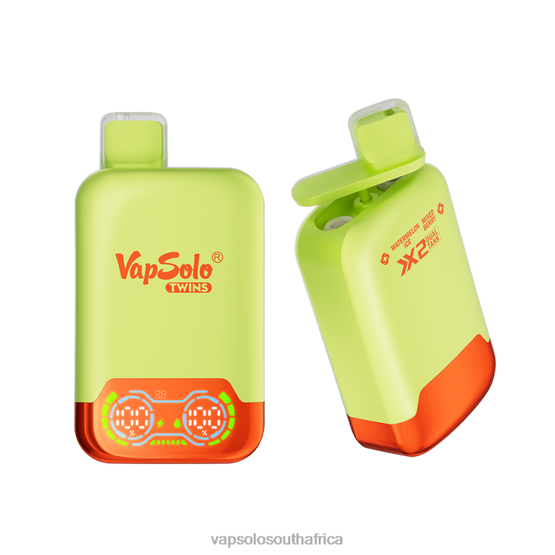 VapSolo Review - VapSolo TWINS Watermelon Ice & Mixed Berry 4T2BX34